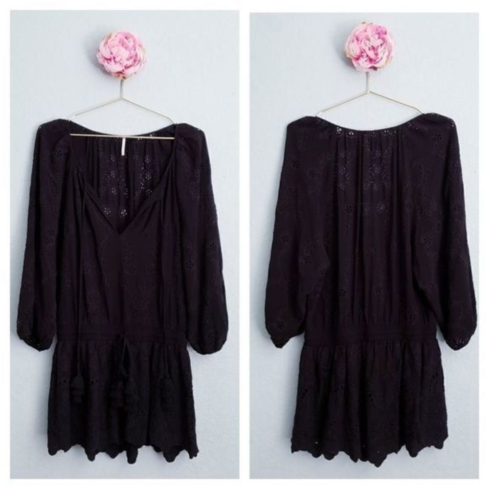 Young Fabulous & Broke Junia Black‎ Eyelet Dress